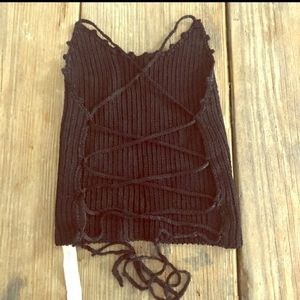 New! Johanne Beck knit halter hand loomed